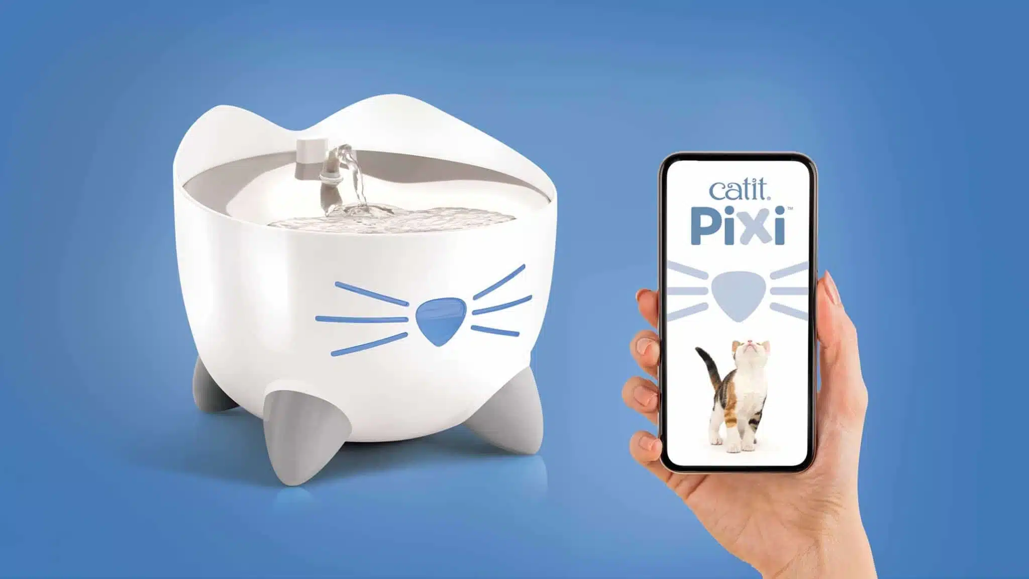 Intelligenter Wasserbrunnen für Katzen